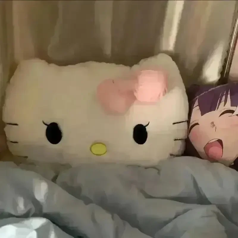 Hello Kitty White & Pink Head Pillow - Image 3