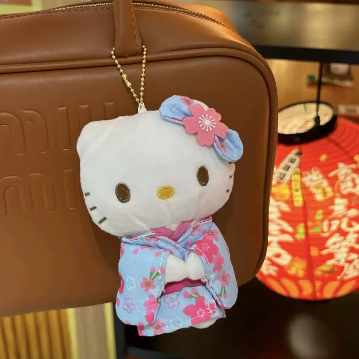 Hello Kitty Blue Kimono Plush Keychain - Image 3