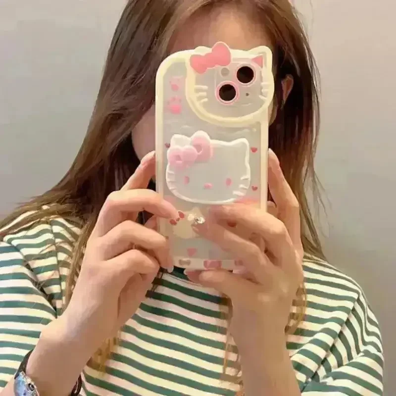 Hello Kitty Paw Print Tok Stand Phone Case (For iPhones) - Image 3
