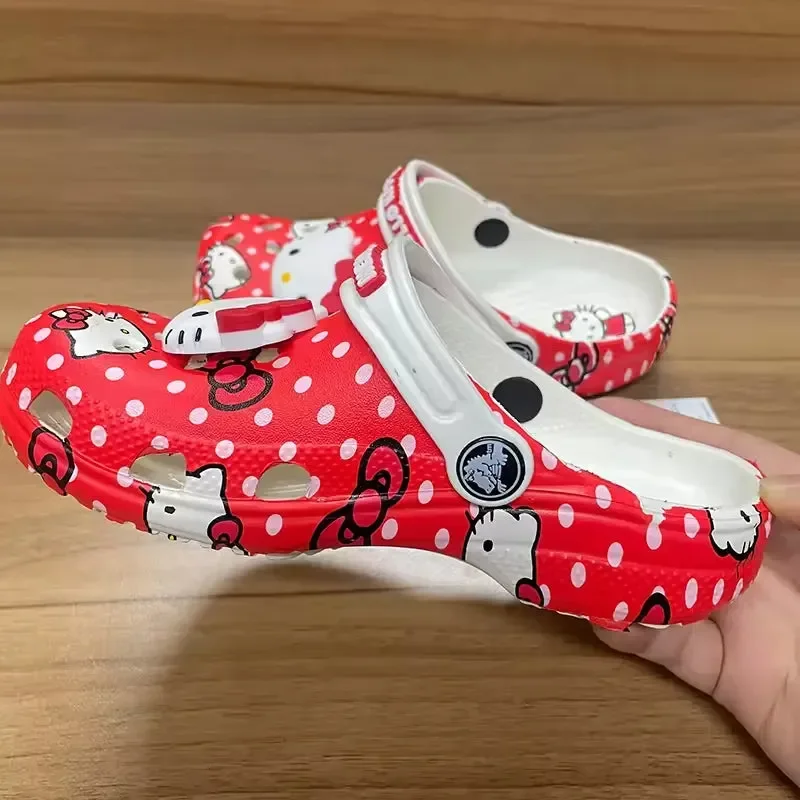 Hello Kitty Red & White Clogs - Image 6