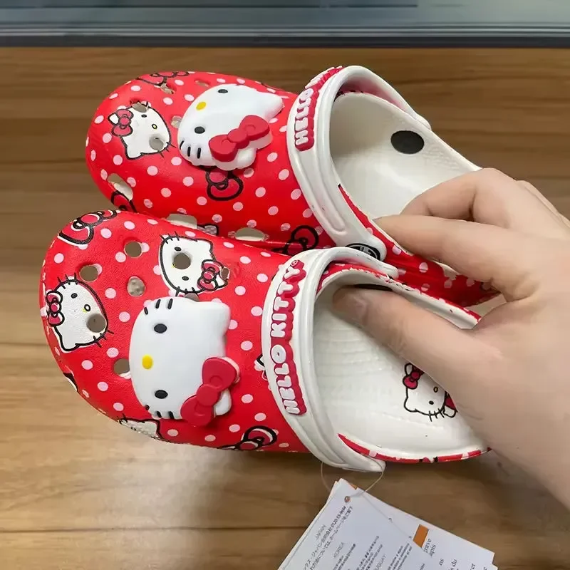 Hello Kitty Red & White Clogs - Image 7