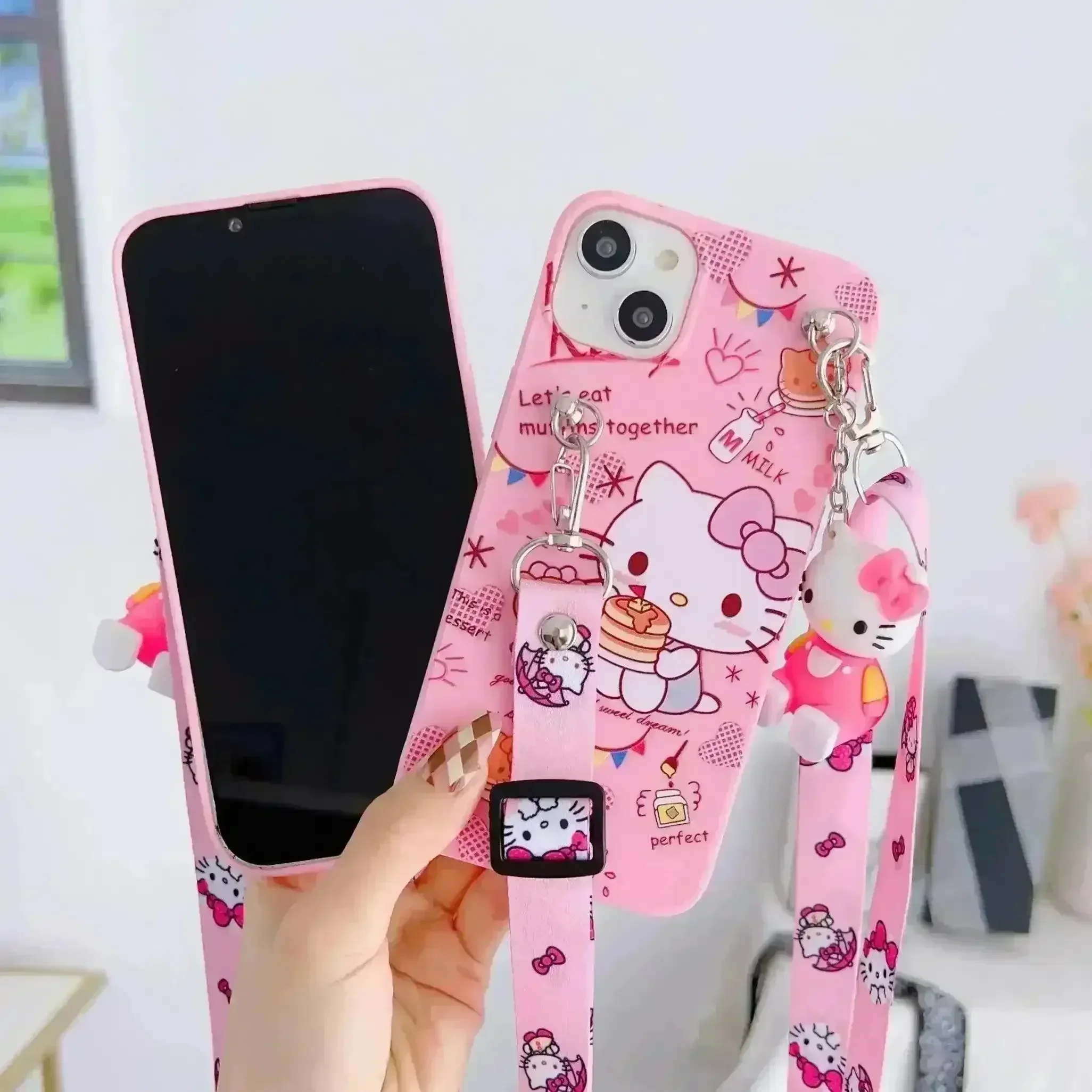Hello Kitty Strap Stand Phone Case (For Samsung) - Image 4