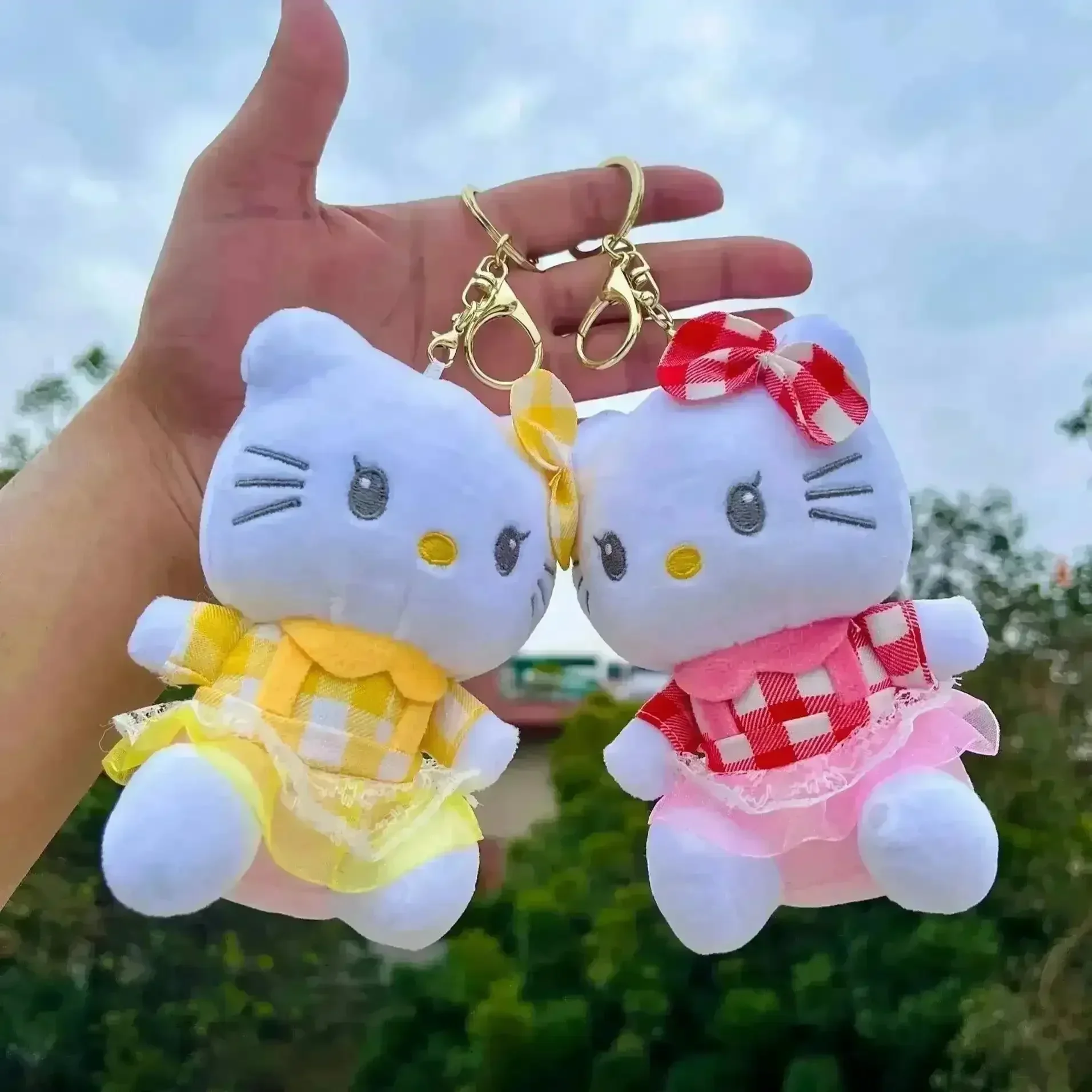 Hello Kitty Frock Plush Keychain - Image 3