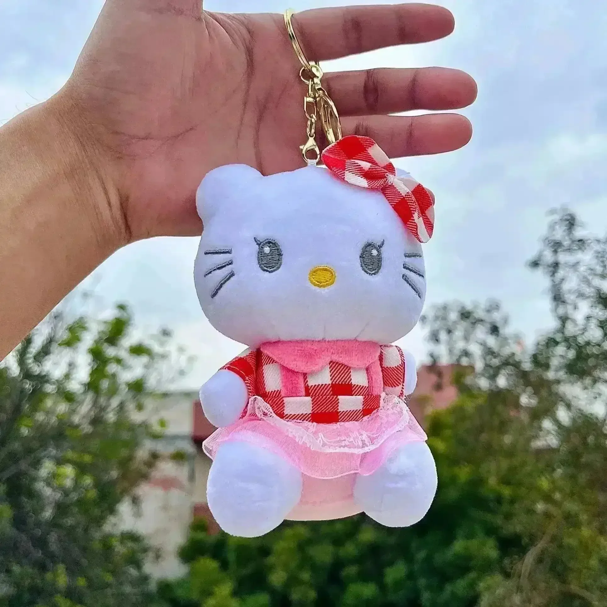 Hello Kitty Frock Plush Keychain - Image 4