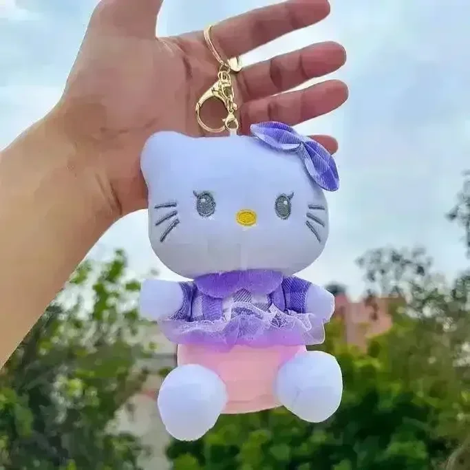 Hello Kitty Frock Plush Keychain - Image 5