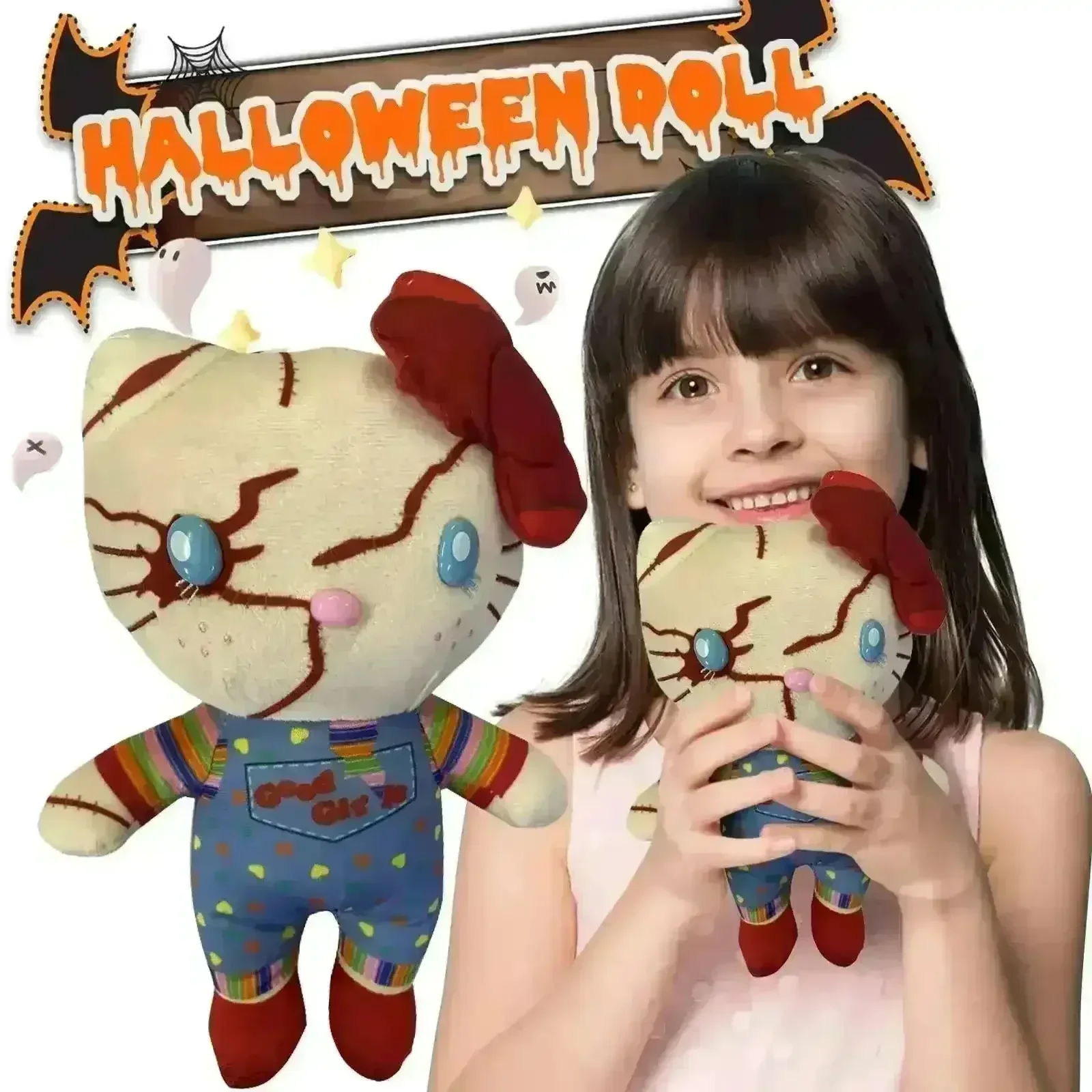Hello Kitty x Chucky Stuffed Dolls