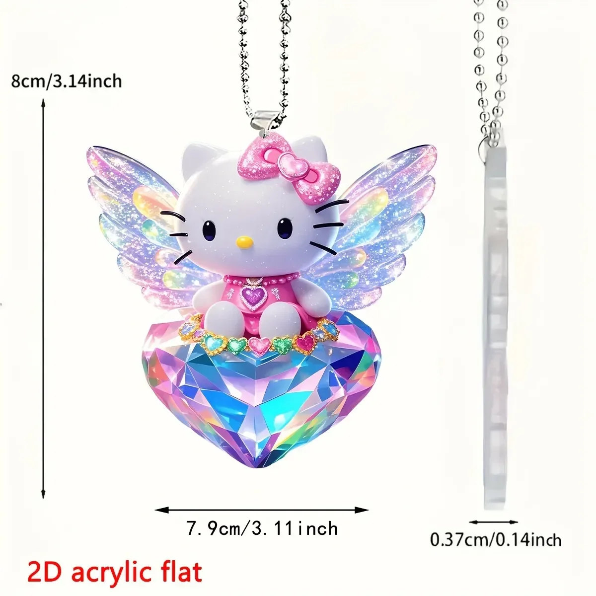 Hello KT Crystal Love Keychain - Image 5