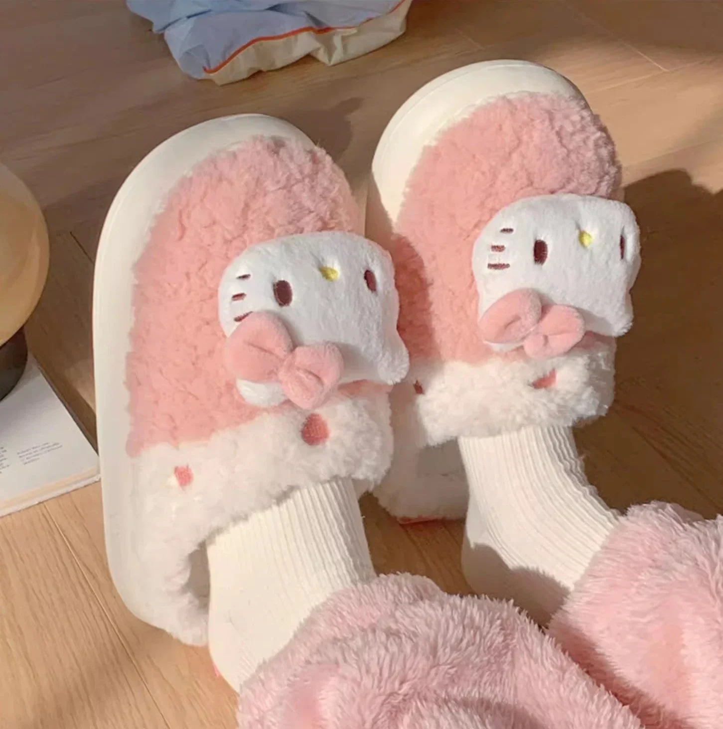 Hello KT Furry Feet Slippers - Image 3