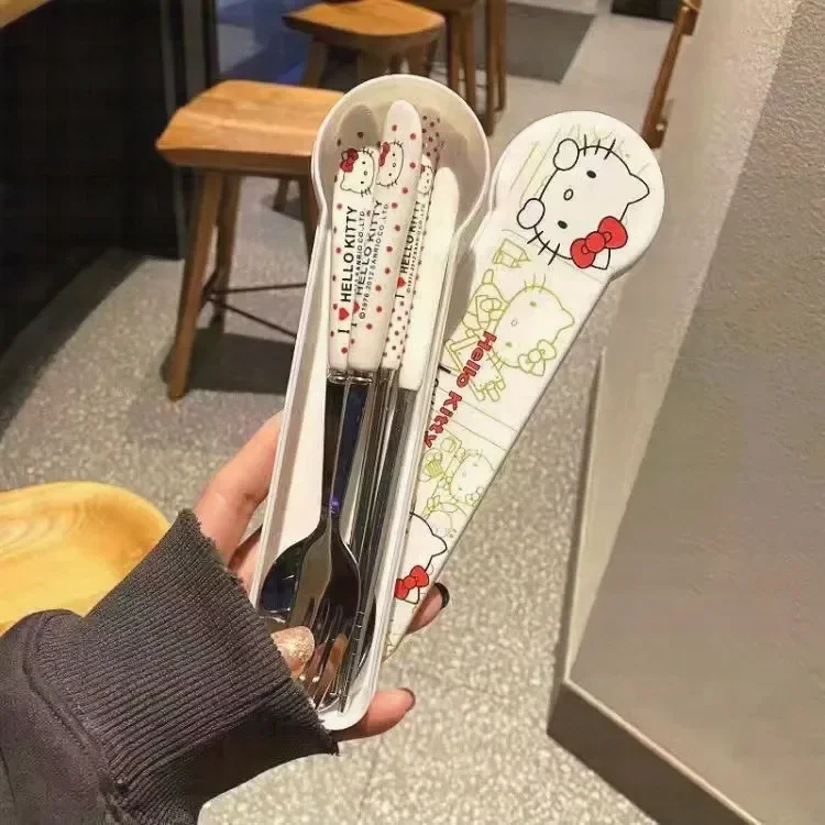 Hello KT Mealtime Magic Cutlery Set - Image 3