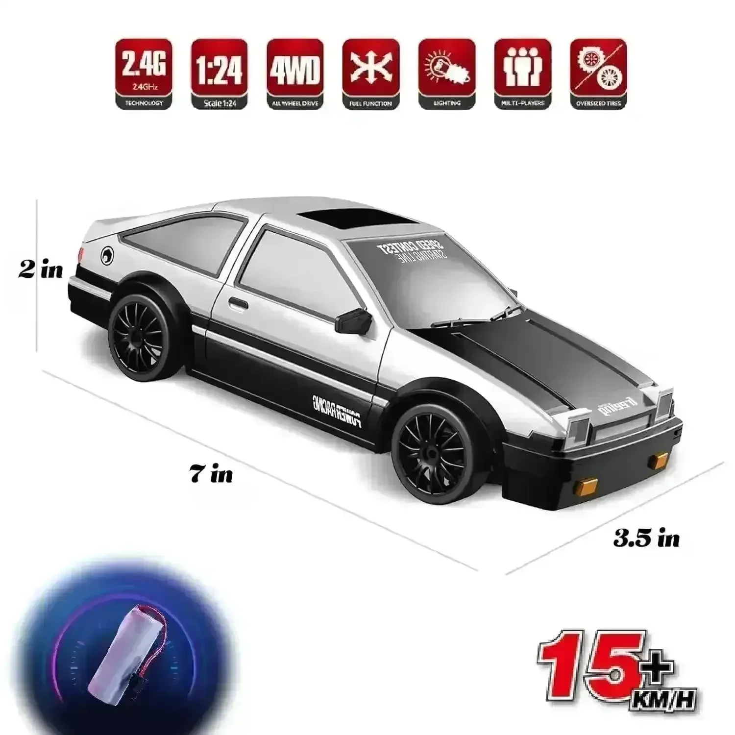High Speed Remote Controlled Drift Car - Image 3
