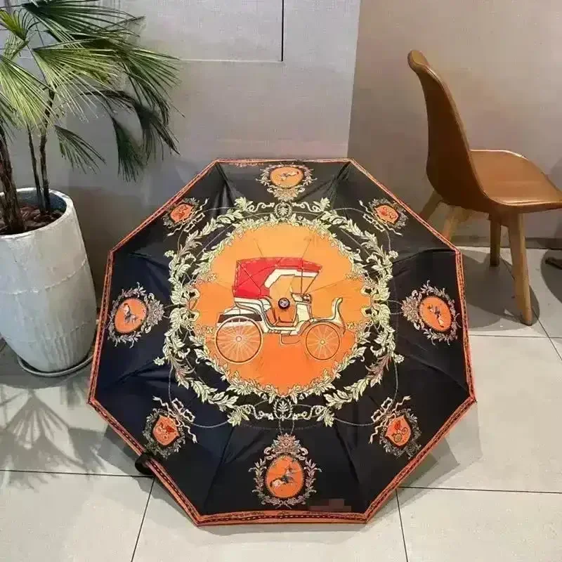 Horse Carriage Luxury Designer Umbrella - Image 13