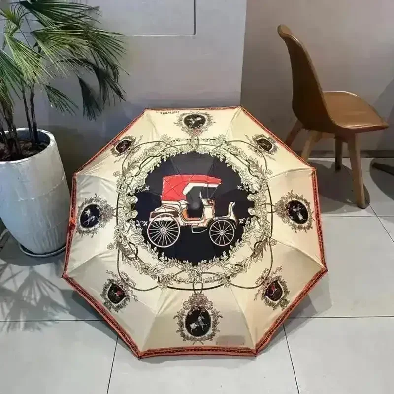 Horse Carriage Luxury Designer Umbrella - Image 14