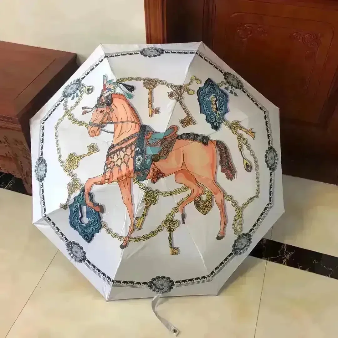 Horse Carriage Luxury Designer Umbrella - Image 5