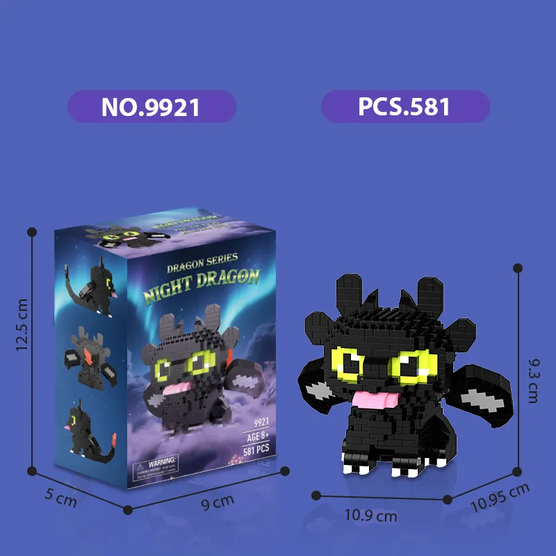 HTTYD Toothless Micro Building Blocks - Image 3