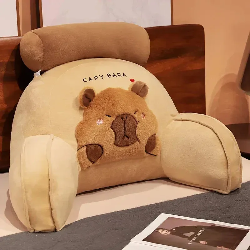 Capybara Cushion Plush Backrest Seat - Image 10