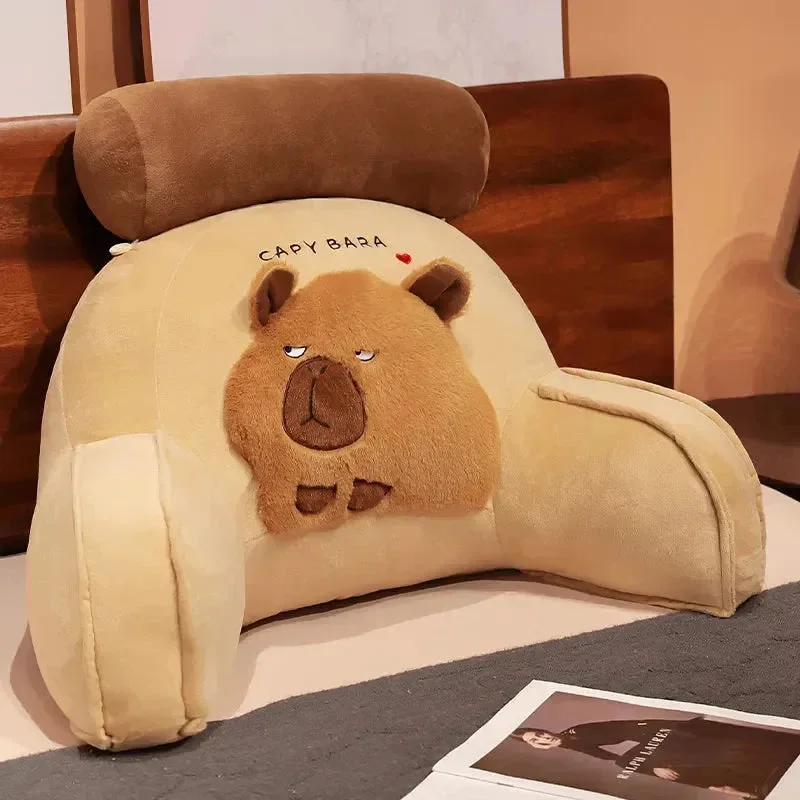 Capybara Cushion Plush Backrest Seat - Image 11