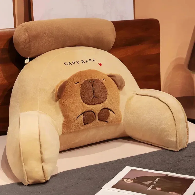 Capybara Cushion Plush Backrest Seat - Image 12