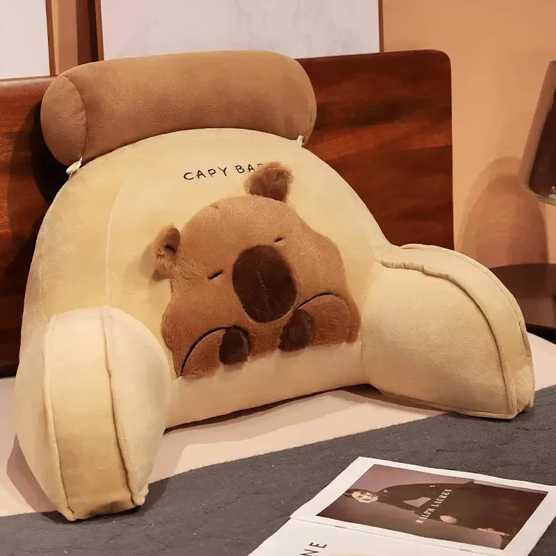 Capybara Cushion Plush Backrest Seat - Image 13