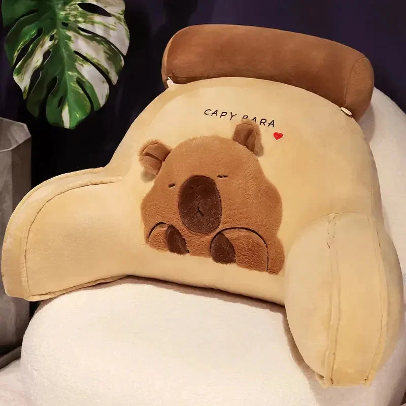 Capybara Cushion Plush Backrest Seat - Image 8