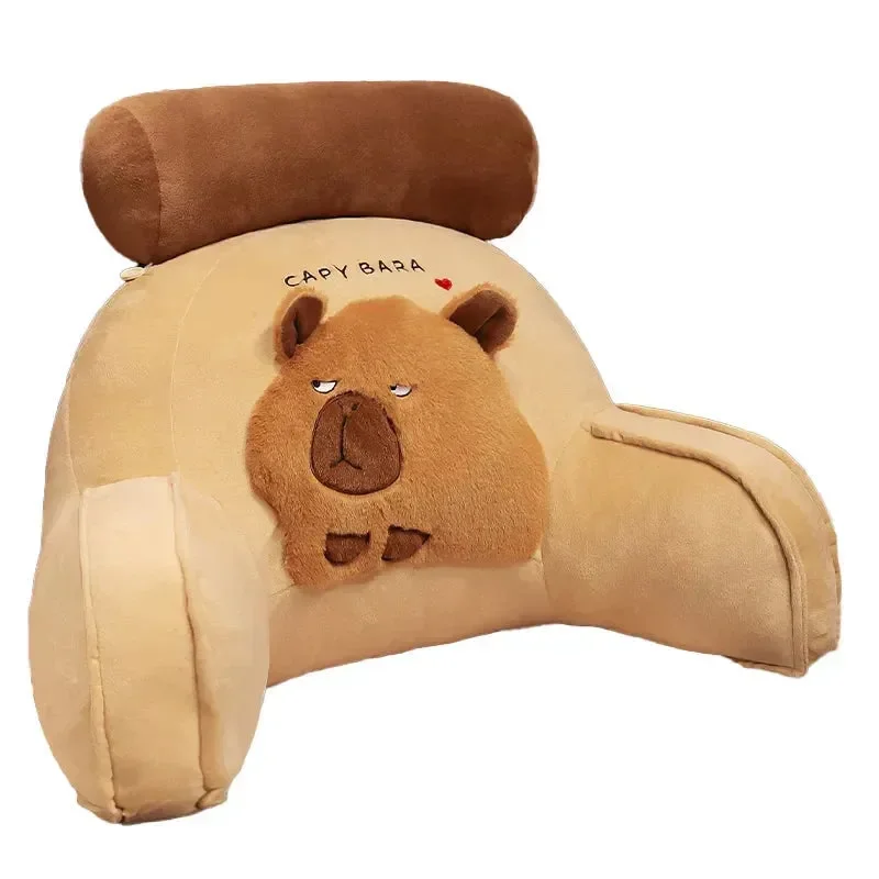 Capybara Cushion Plush Backrest Seat - Image 9