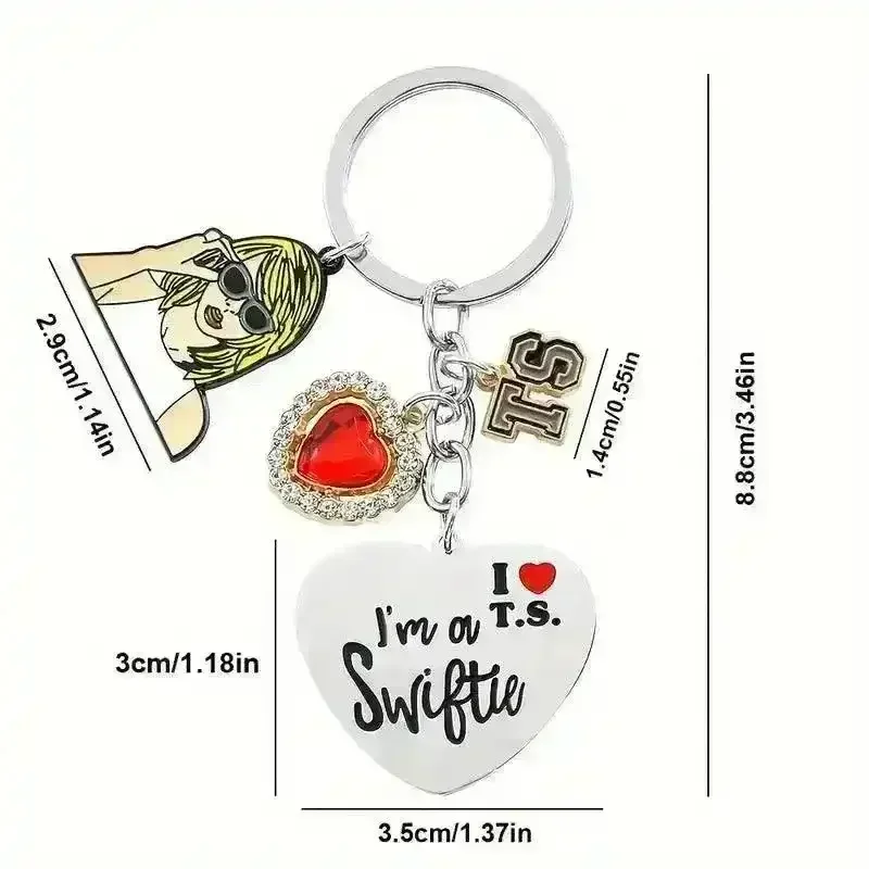 I Love Taylor Swift Alloy Keychain - Image 14