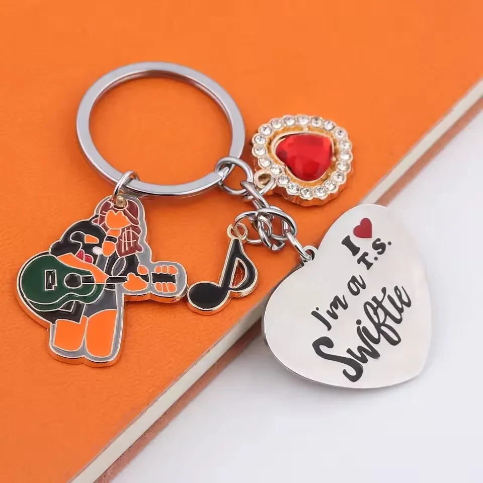 I Love Taylor Swift Alloy Keychain - Image 3