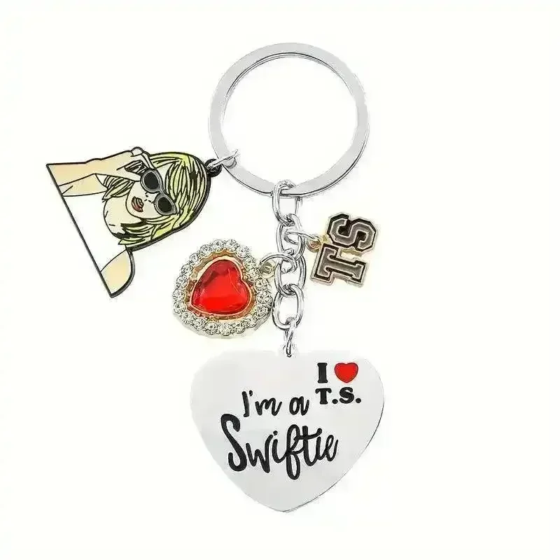 I Love Taylor Swift Alloy Keychain - Image 4