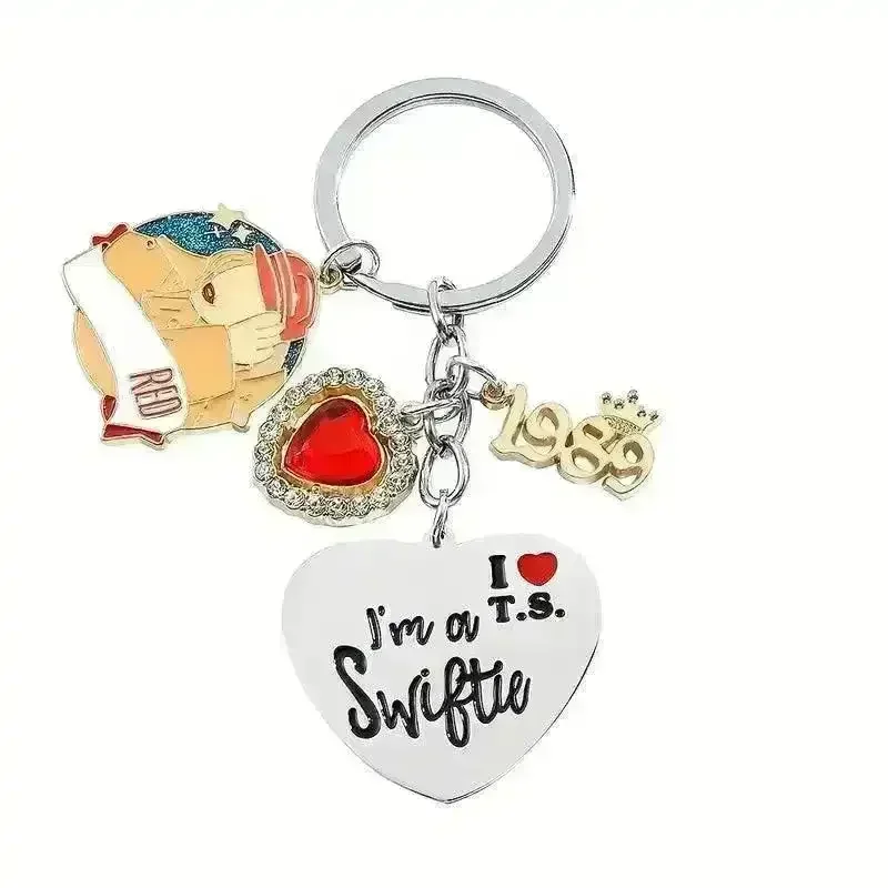 I Love Taylor Swift Alloy Keychain - Image 5
