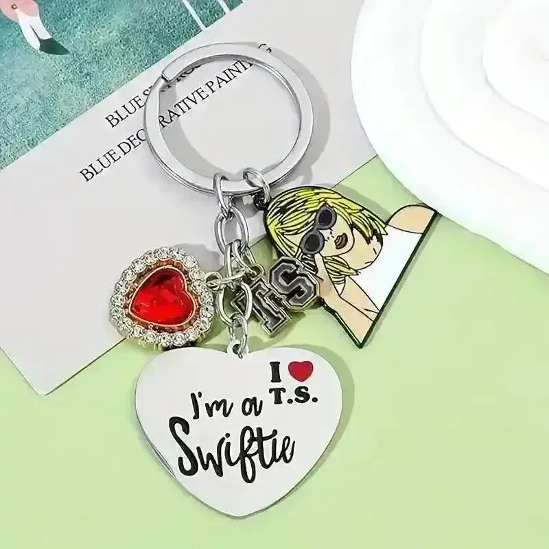 I Love Taylor Swift Alloy Keychain - Image 7