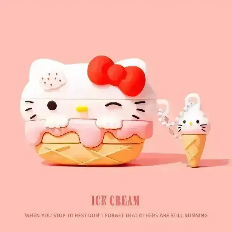 Ice Cream Hello Kitty Case (For Airpods) - Image 2