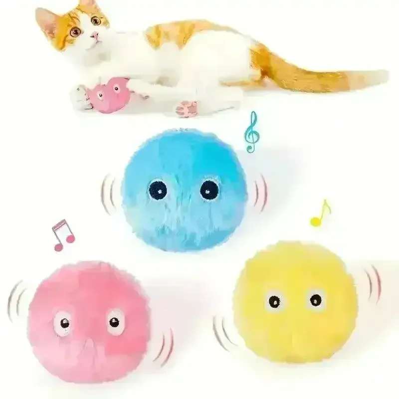 Interactive Chirping Cat Toy Balls - Image 6
