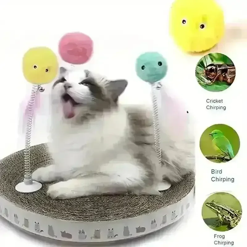 Interactive Chirping Cat Toy Balls - Image 7