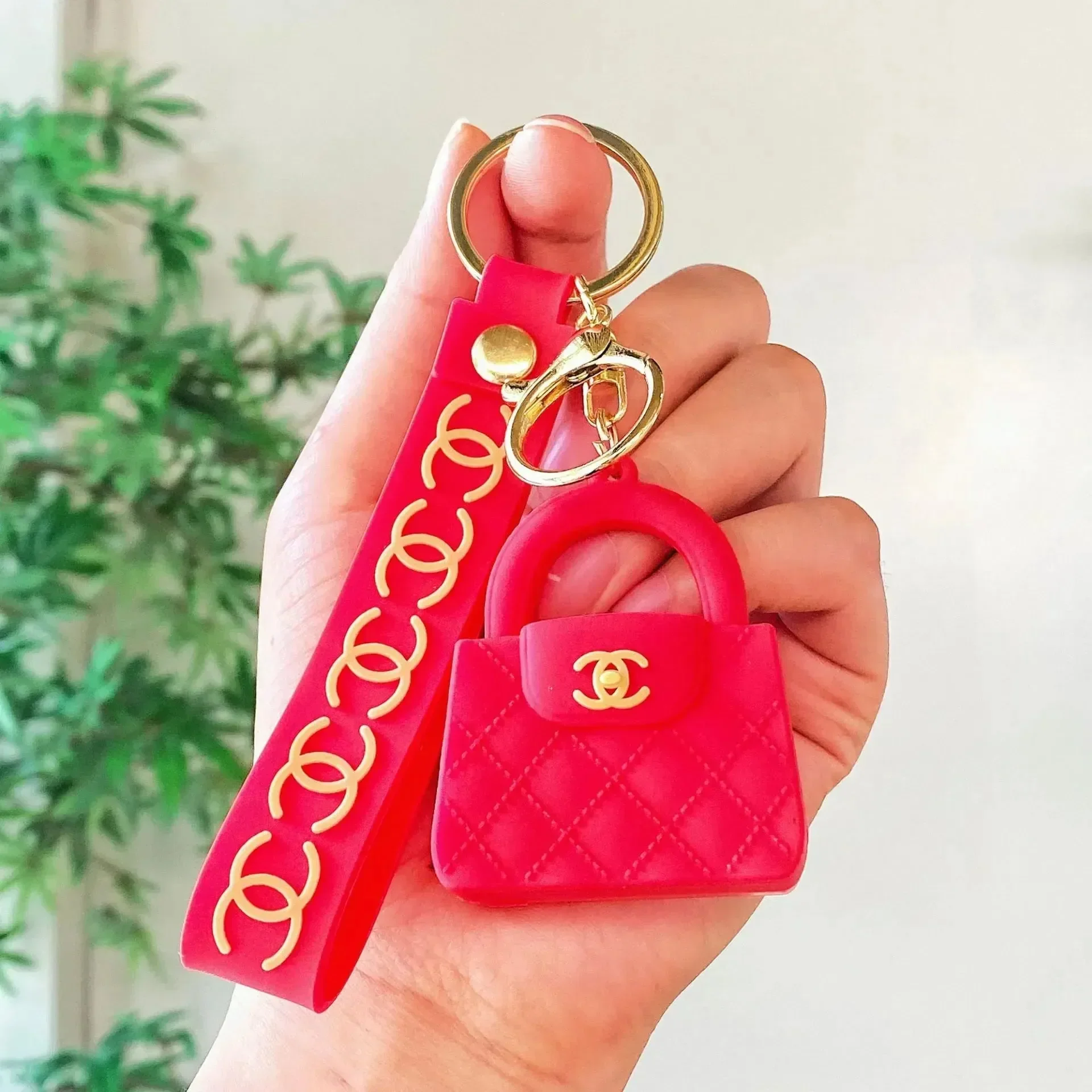 Luxury CC Bag Shaped Keychain - Image 7