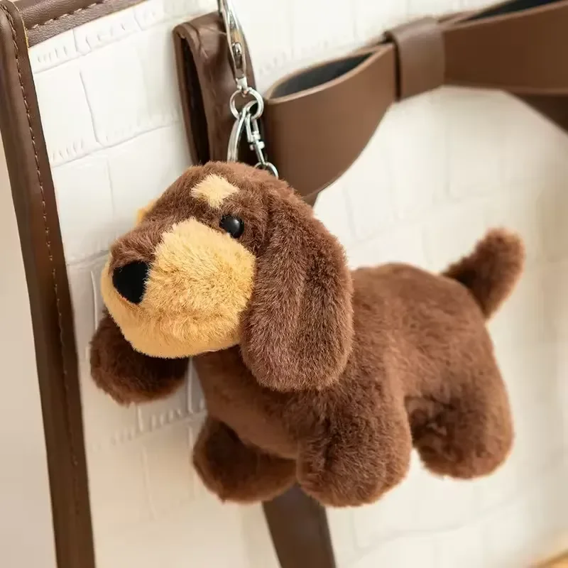 JC Dachshund Pup Plush Keychain - Image 2
