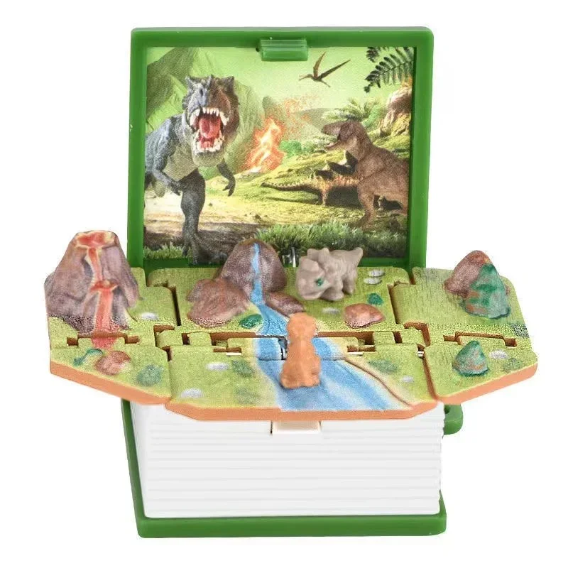Jurassic Dinosaur Folding Book Keychain - Image 11