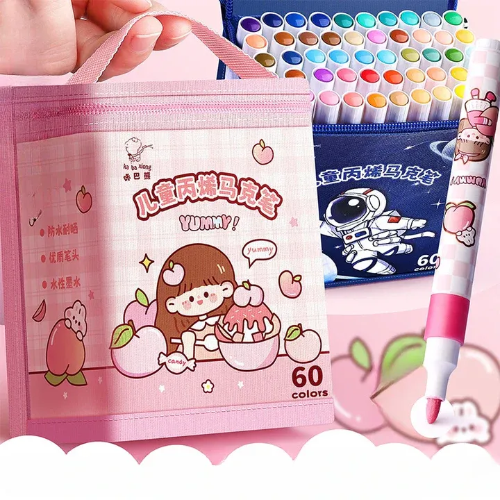 Kawaii Acrylic Studio Marker Pen Set - Image 4