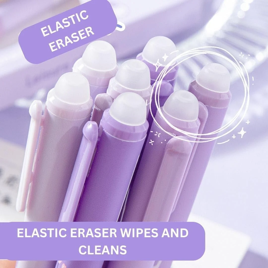 Kawaii Cloud Grip Erasable Gel Pen - Image 6