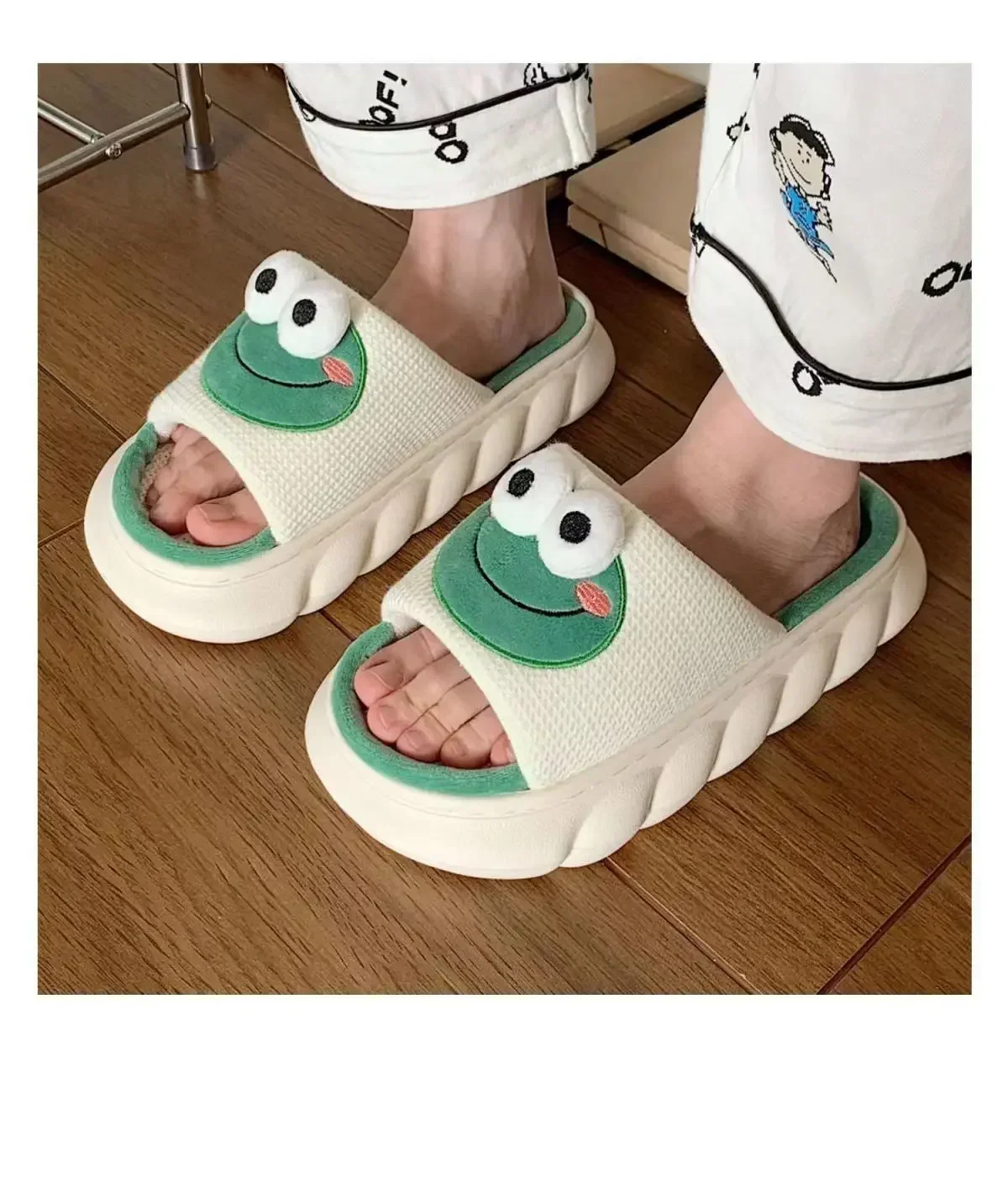 Kawaii Frog Anti-Slip Indoor Slippers - Image 18