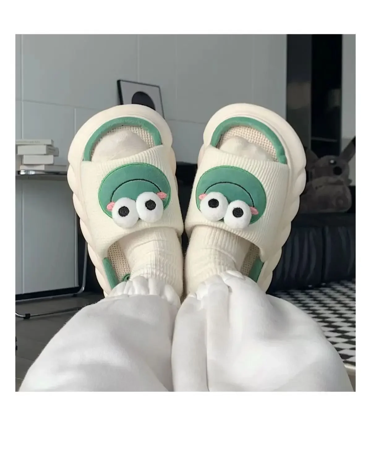Kawaii Frog Anti-Slip Indoor Slippers - Image 6