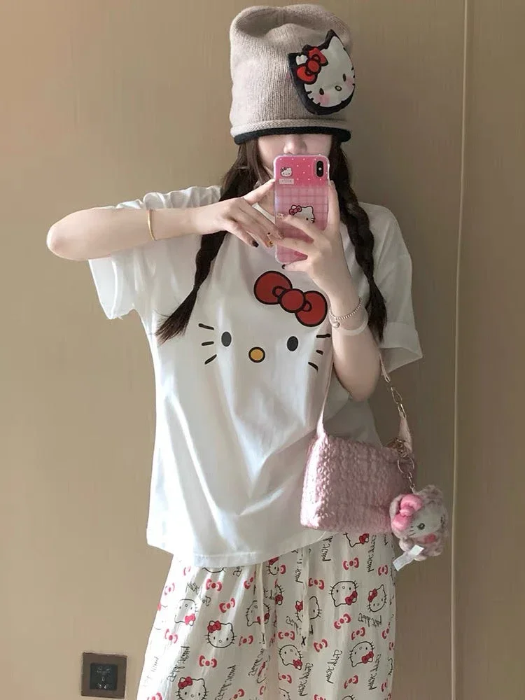 Kawaii Hello KT Sleeptime Pajamas Suit - Image 4