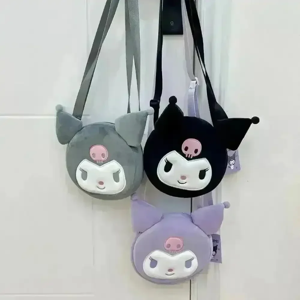 Kawaii Kuromi Plush Cross Body Bag