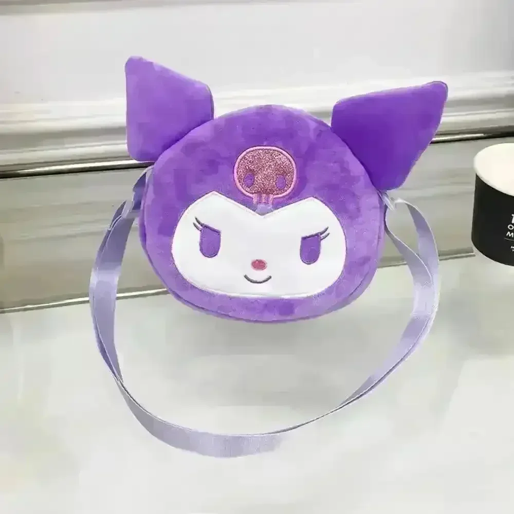 Kawaii Kuromi Plush Cross Body Bag - Image 9