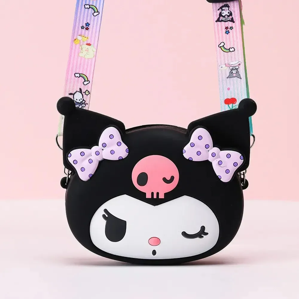 Kawaii Kuromi Silicon Sling Bag - Image 4