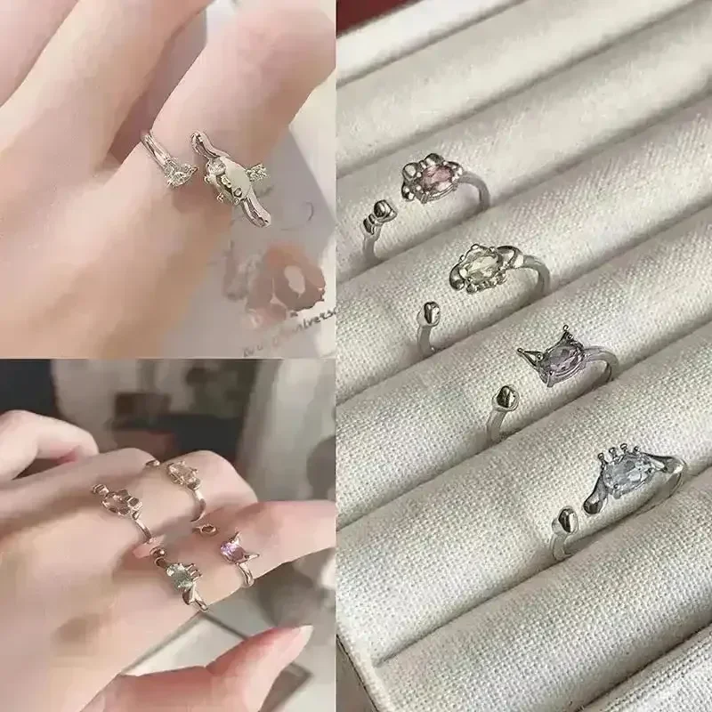Kawaii Sanliou Characters Silver Ring