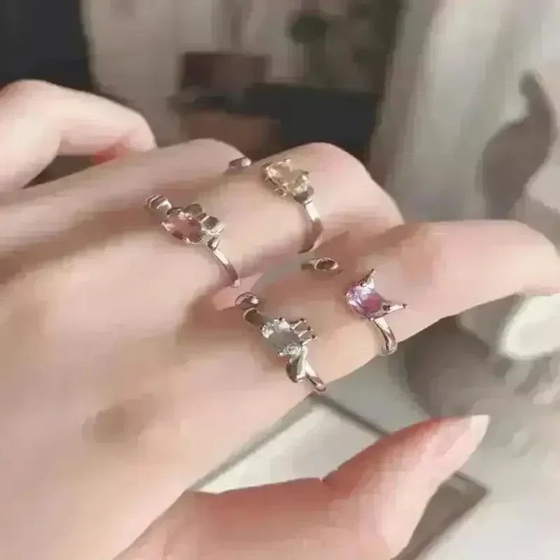 Kawaii Sanliou Characters Silver Ring - Image 4