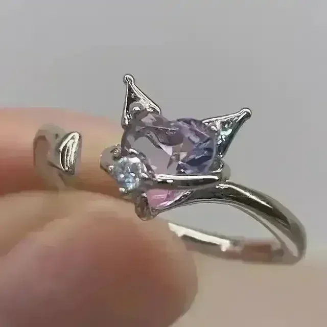 Kawaii Sanliou Characters Silver Ring - Image 7