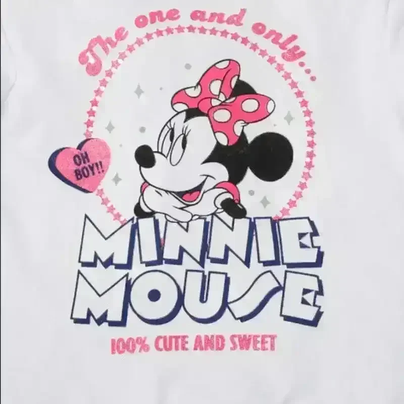 Kids Minnie Mouse Print Crew-Neck Sweatshirt - Image 4