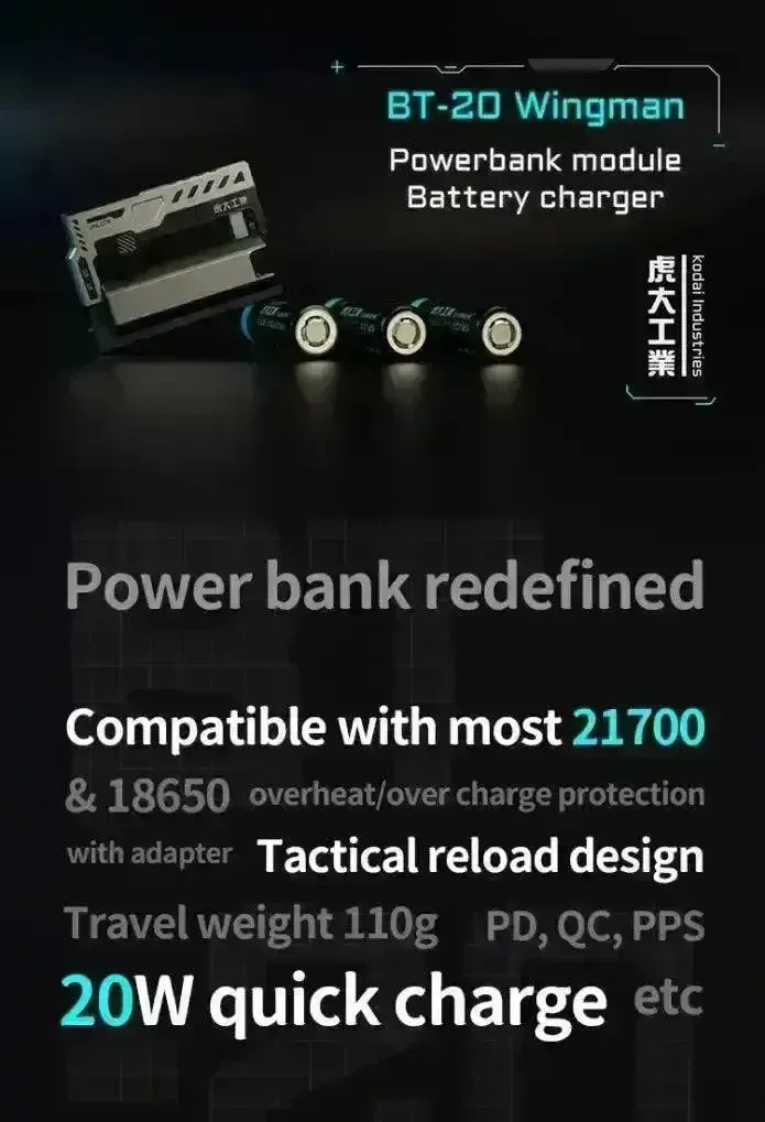 Kodai BT-20 Rechargeable Battery Power Bank - Image 4