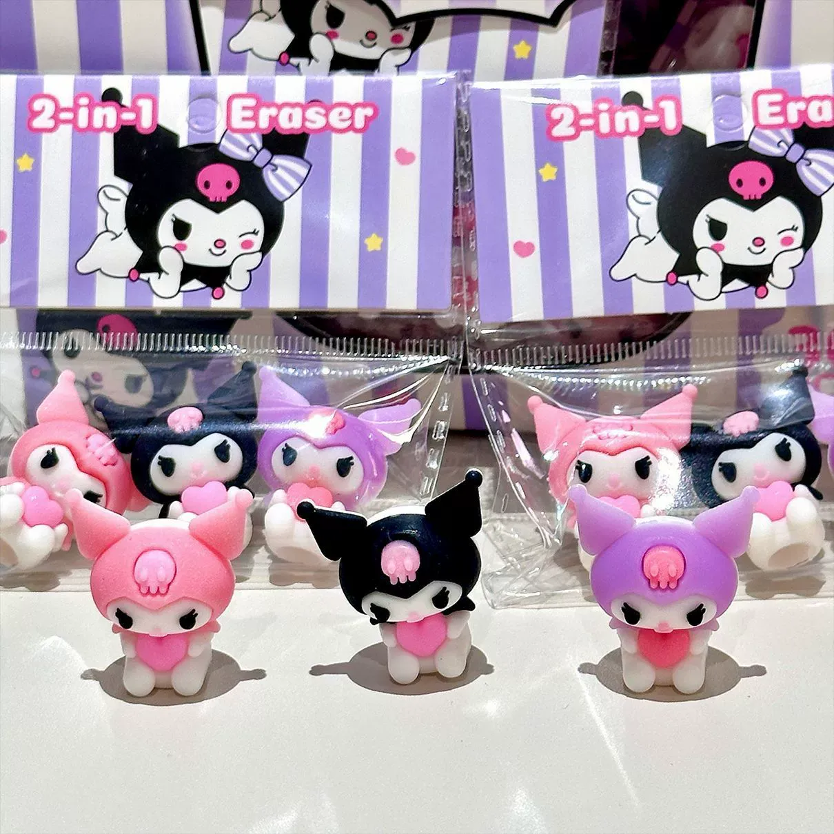 Kuromi 2-in-1 Eraser & Pencil Protective Cap - Image 2