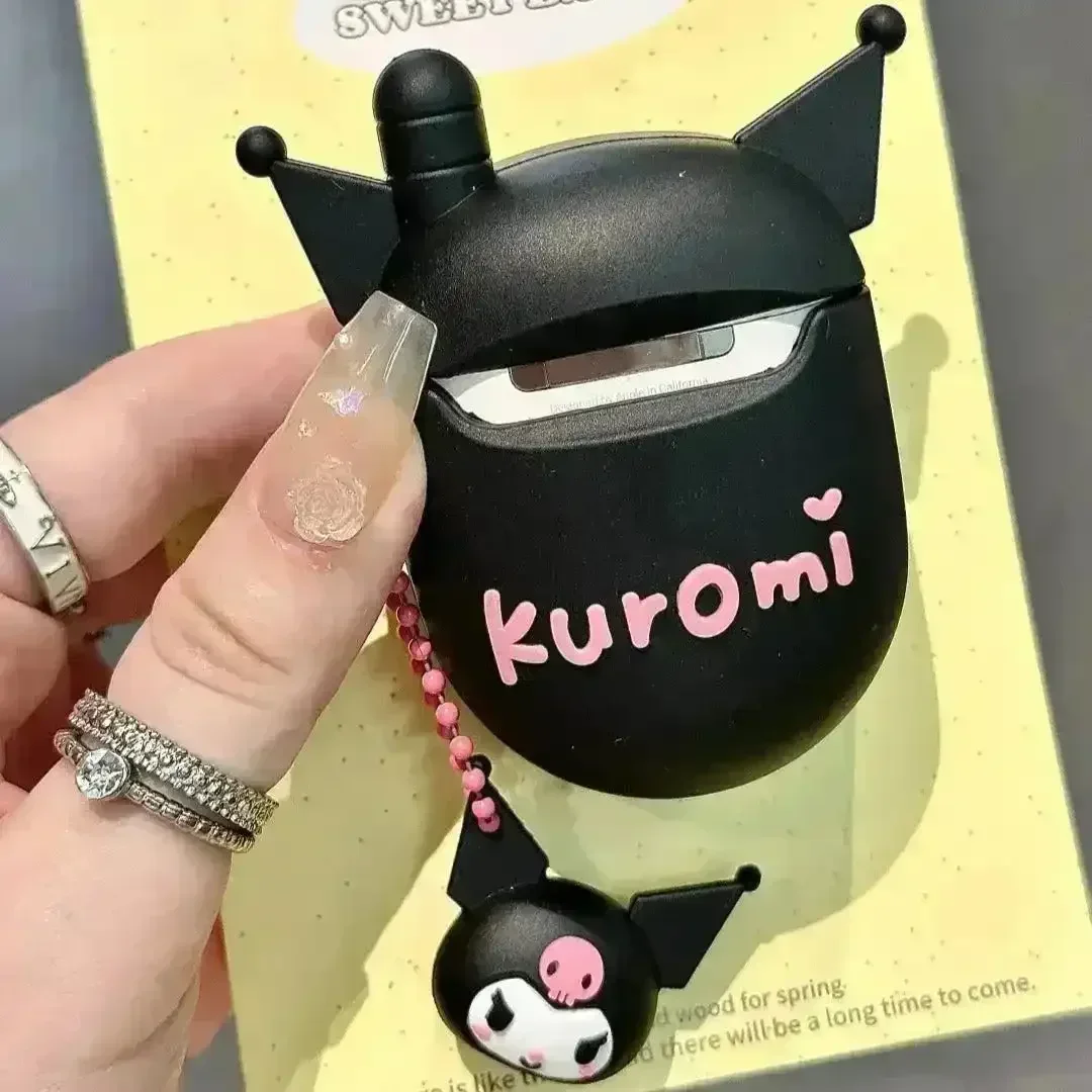 Kuromi Flip Phone Shaped Silicon AirPods Case - Image 2